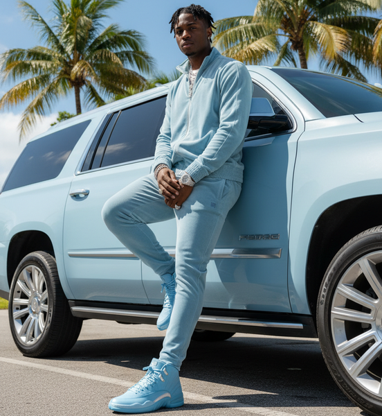 *FILA* ~Velour Sets~ (Light Blue) (Men’s)