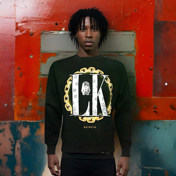 ^LAST KINGS^ (DARK GREY) ~KINGIN~ CREWNECK SWEATSHIRT