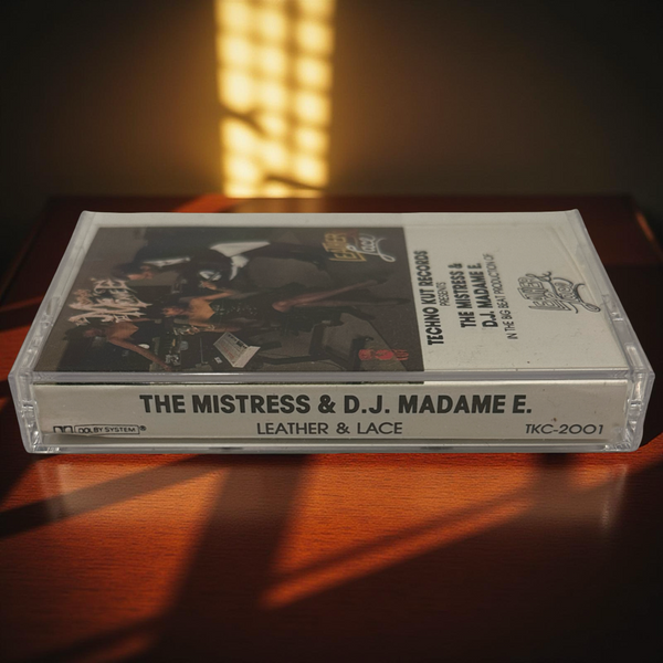 •THE MISTRESS & D.J. MADAME E. - LEATHER AND LACE• ~1989 OG PRESSING~ (CASSETTE TAPE)