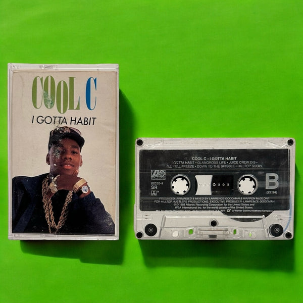 •COOL C - I GOTTA HABIT• ~1989 OG PRESSING~ (CASSETTE TAPE)