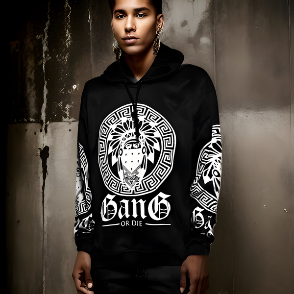 ^CHIEF V3R$@C3^ ~GANG OR DIE~ PULLOVER HOODIES (FLEECE LINED)