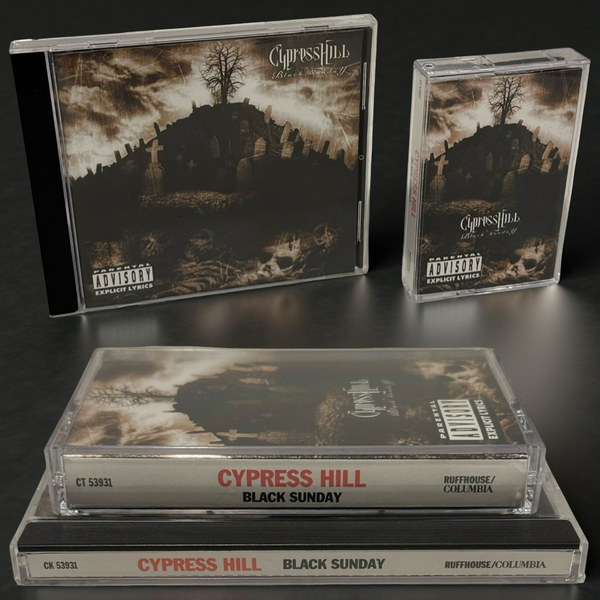 •CYPRESS HILL - BLACK SUNDAY• ~1993 OG CANADIAN PRESSINGS~ (CD & CASSETTE TAPE)