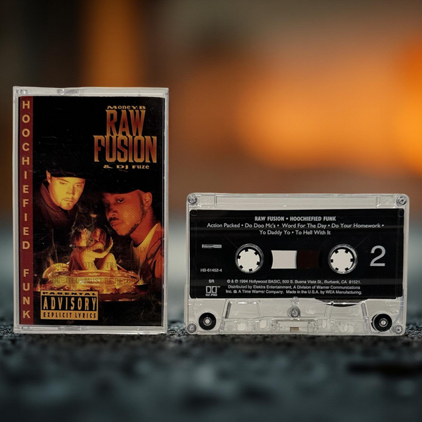 •RAW FUSION - HOOCHIEFIED FUNK• ~1994 OG PRESSING~ (CASSETTE TAPE)