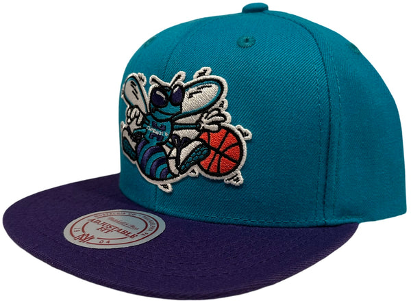 *Charlotte Hornets* snapback hats by Mitchell & Ness