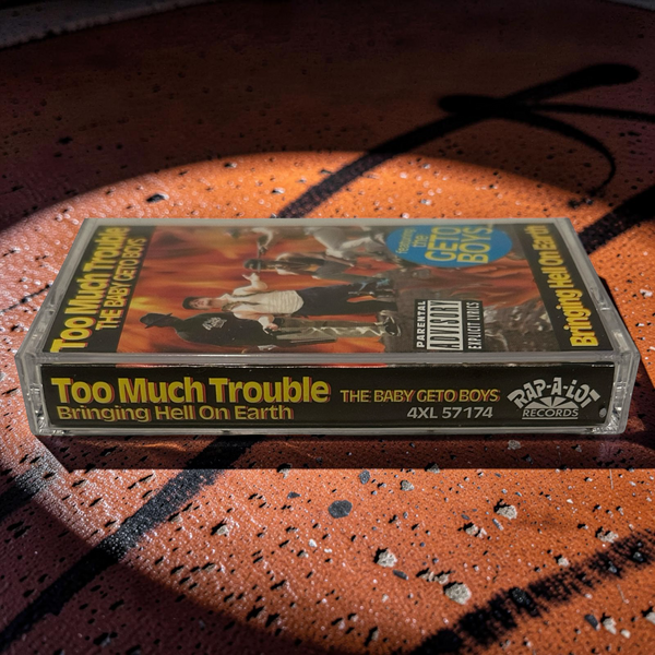 •TOO MUCH TROUBLE ~ BRINGING HELL ON EARTH• ~1992 OG PRESSING~ (CASSETTE TAPE)