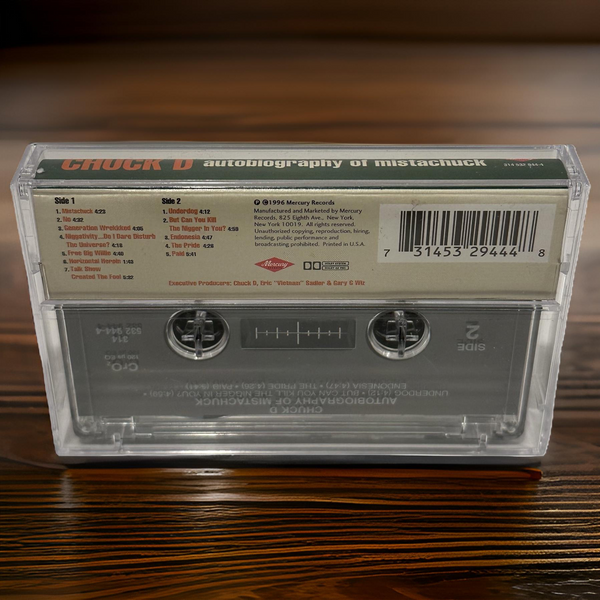 •CHUCK D ~ AUTOBIOGRAPHY OF MISTACHUCK• ~1996 OG PRESSING~ (CASSETTE TAPE)