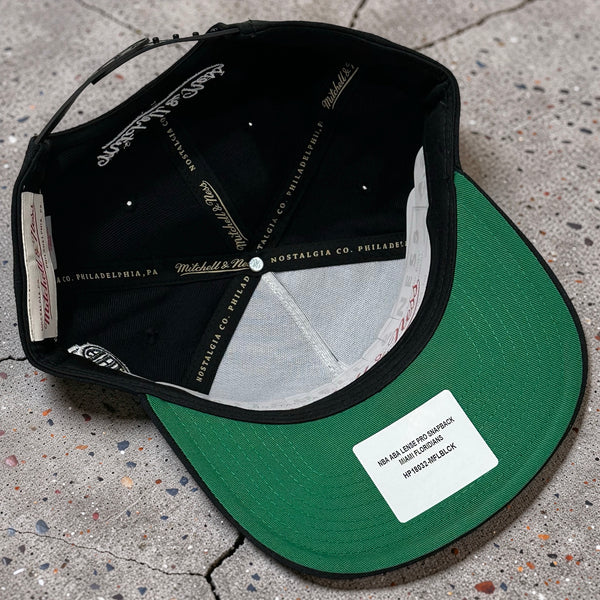 *MIAMI FLORIDIANS* Snapback Hats by Michell and Ness (Pro Pinch Fit)