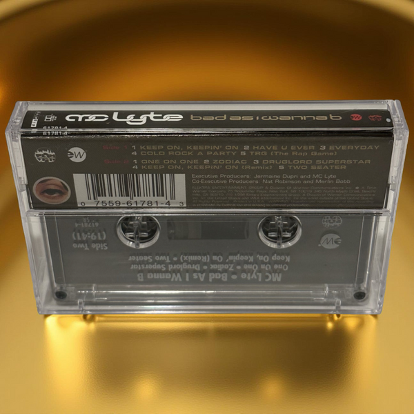 •MC LYTE ~ BAD AS I WANNA B• ~1996 OG PRESSING~ (CASSETTE TAPE) (1)