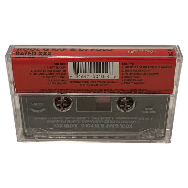 •KOOL G RAP & DJ POLO ~ RATED XXX• ~1996 OG PRESSINGS~ (CD & CASSETTE TAPE)
