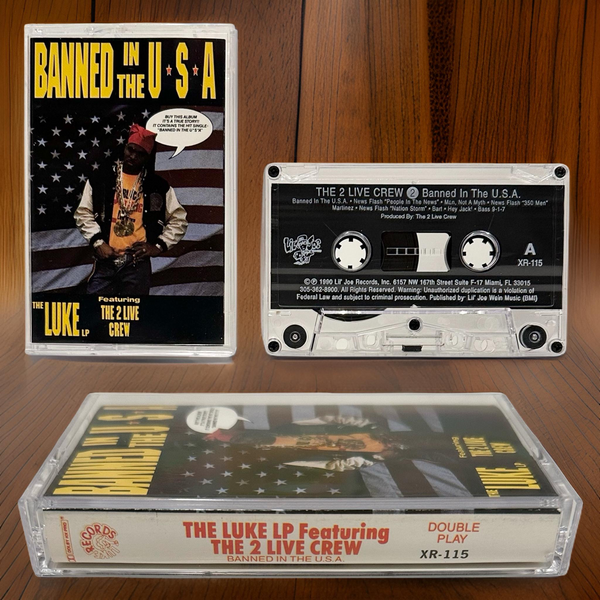 •THE LUKE LP FEATURING THE 2 LIVE CREW - BANNED IN THE U.S.A.• ~1990 OG PRESSING~ (CLEAN) (CASSETTE TAPE) (2)