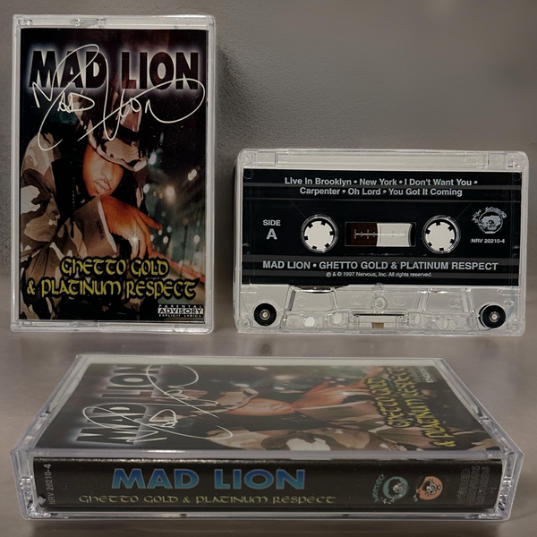 •MAD LION ~ GHETTO GOLD & PLATINUM RESPECT• ~1997 OG PRESSING~ (CASSETTE TAPE)