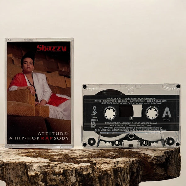 •SHAZZY - ATTITUDE: A HIP HOP RAPSODY• ~1990 OG PRESSING~ (CASSETTE TAPE)