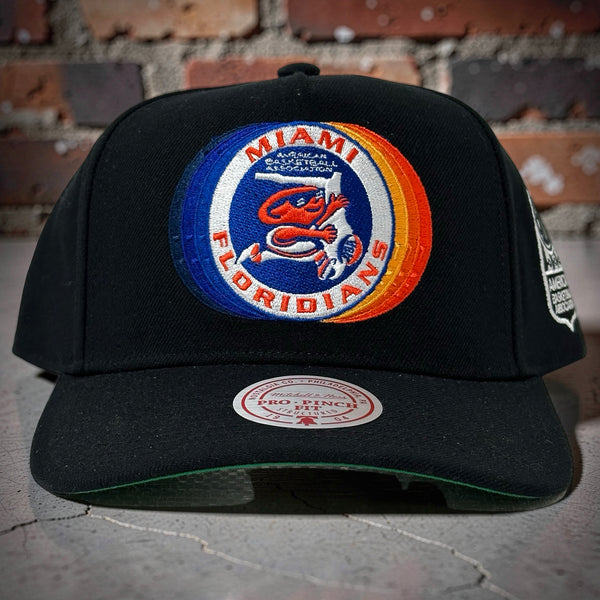*MIAMI FLORIDIANS* Snapback Hats by Michell and Ness (Pro Pinch Fit)