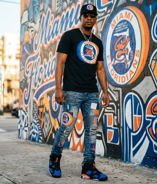 *MIAMI FLORIDIANS* Snapback Hats by Michell and Ness (Pro Pinch Fit)