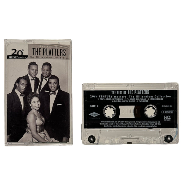 •THE PLATTERS - THE BEST OF• ~1999 MILLENNIUM COLLECTION~ (CASSETTE TAPE)