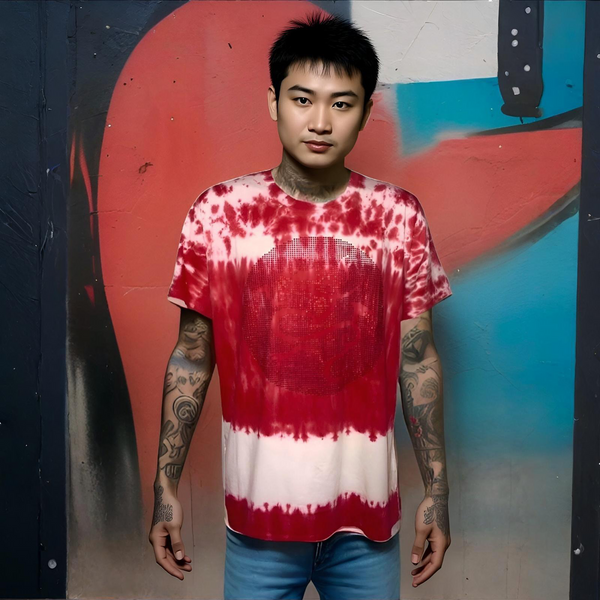 ^RED DRAGON^ (FANCY LOGO) TIE DYE T-SHIRTS BY IMPERIOUS