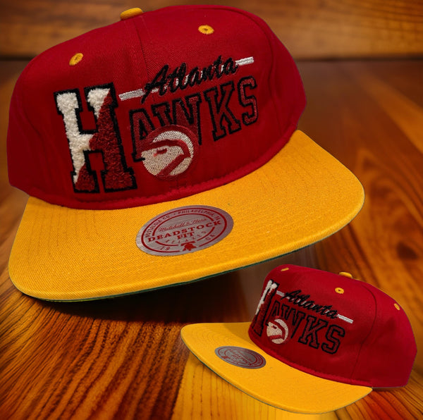 *Atlanta Hawks* (Soft Shell) snapback hats by Mitchell & Ness