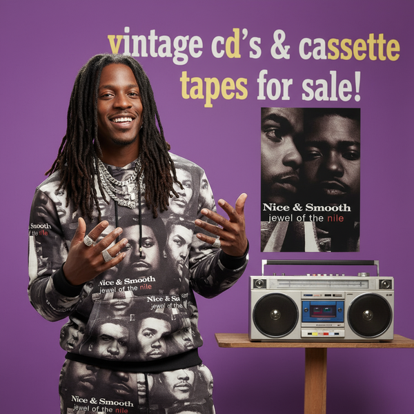 •NICE & SMOOTH- JEWEL OF THE NILE• ~1994 OG PRESSING~ (CASSETTE TAPE) (HYPE STICKER ON FRONT ARTWORK) (3)