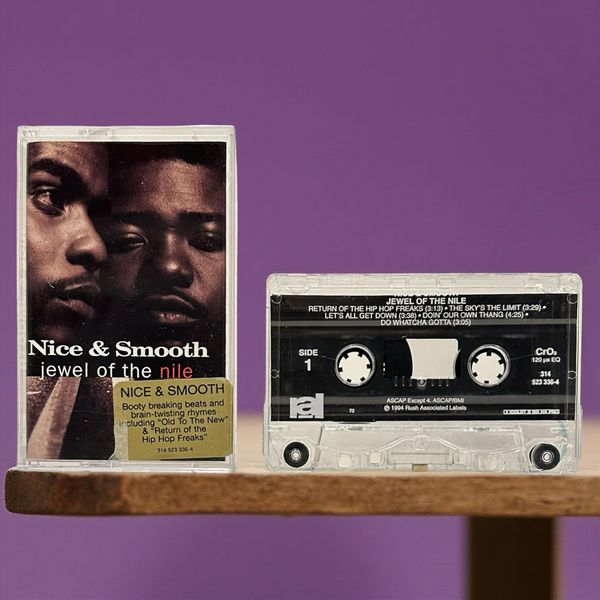 •NICE & SMOOTH- JEWEL OF THE NILE• ~1994 OG PRESSING~ (CASSETTE TAPE) (HYPE STICKER ON FRONT ARTWORK) (3)