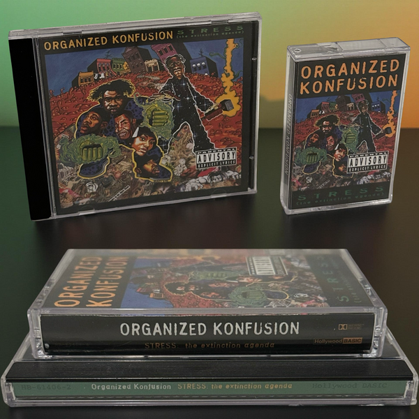 •ORGANIZED KONFUSION - STRESS: THE EXTINCTION AGENDA• ~1994 OG PRESSINGS~ (CD & CASSETTE TAPE)