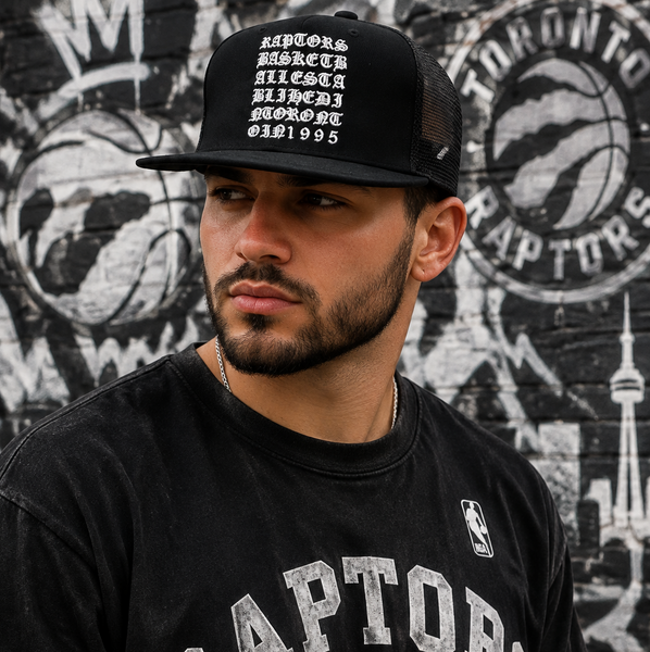 *TORONTO RAPTORS* Original Fit Trucker Mesh Style Snapback Hats by Mitchell & Ness (Rare Promo Sample)
