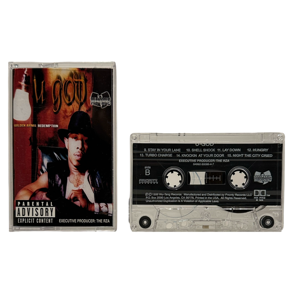 •U-GOD - GOLDEN ARMS REDEMPTION• ~1999 OG PRESSINGS~ (CD & CASSETTE TAPE) (TAPE POPPED)