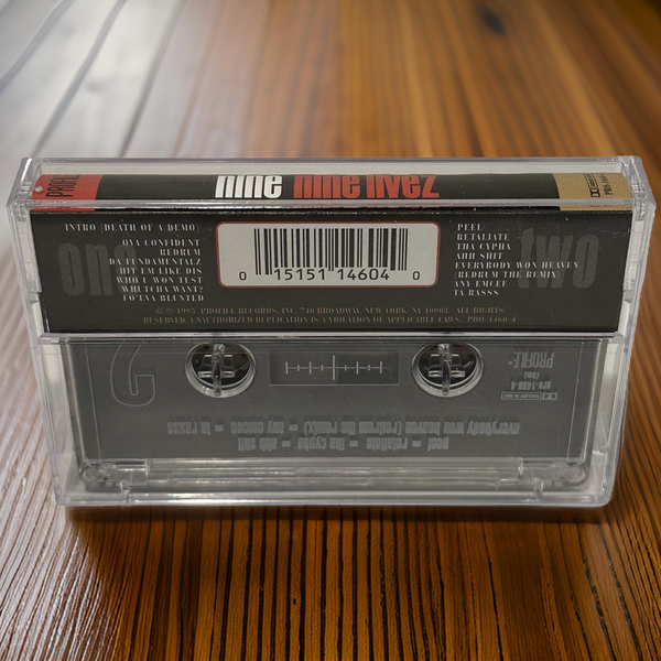 •NINE ~ NINE LIVEZ• ~1995 OG PRESSING~ (CASSETTE TAPE)