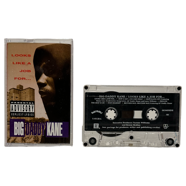 •BIG DADDY KANE - LOOKS LIKE A JOB FOR…• ~1993 OG PRESSING~ (CASSETTE TAPE)