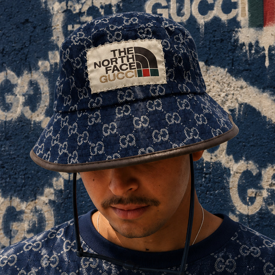 *ITALIAN DESIGNER HATS* ~Denim bucket hat~ (7-1/2”)
