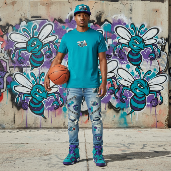 *Charlotte Hornets* ~snapback hats by Mitchell & Ness~