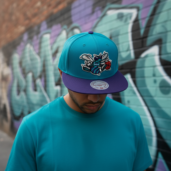 *Charlotte Hornets* ~snapback hats by Mitchell & Ness~