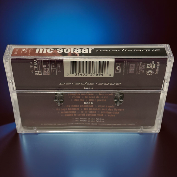 •MC SOLAAR ~ PARADISIAQUE• ~1997 OG PRESSING~ (CASSETTE TAPE)