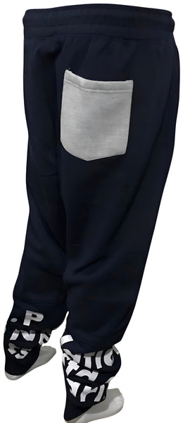 ^PARISH NATION^ (NAVY-MULTI) COTTON JOGGER SWEATPANTS (BIG & TALL)