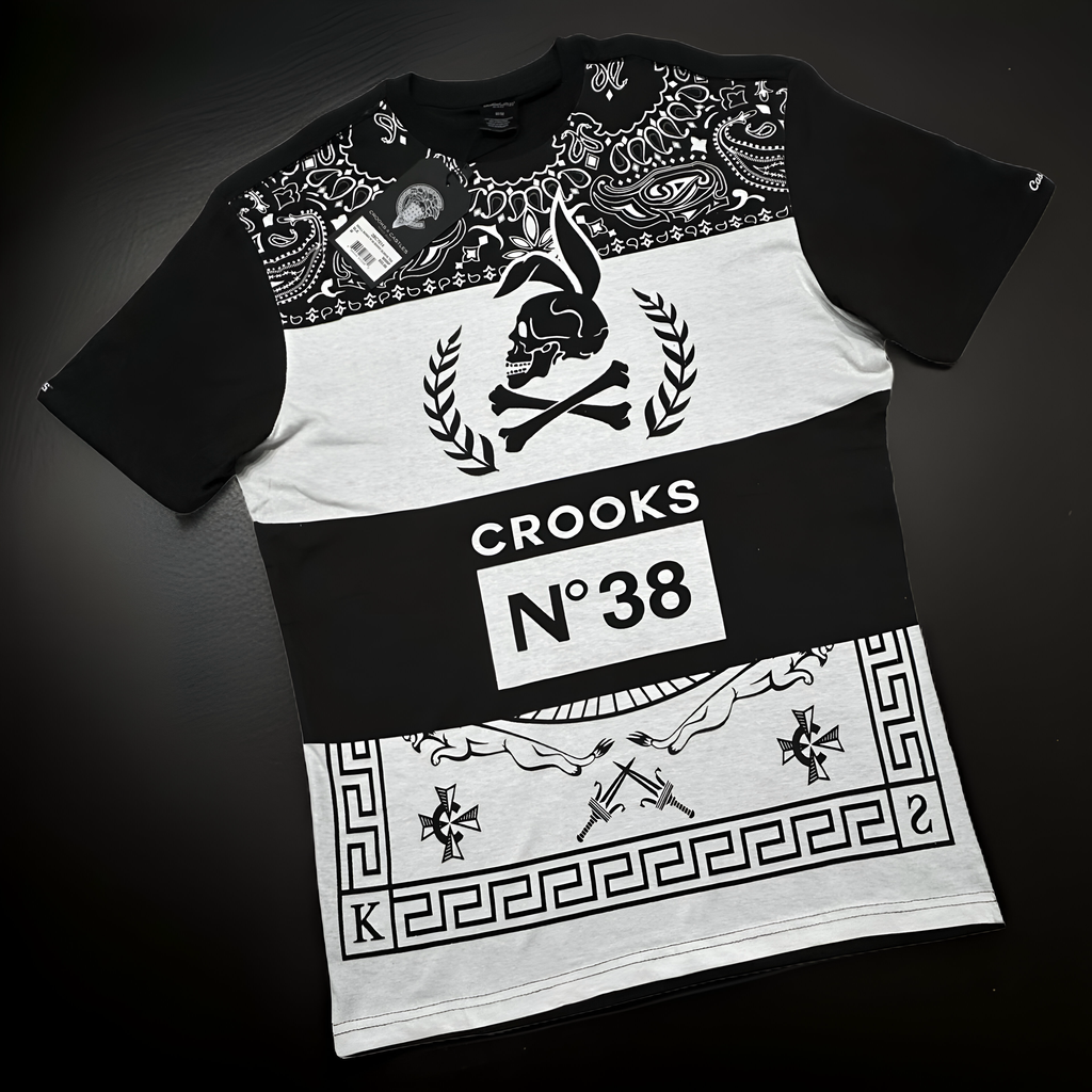 *CROOKS & CASTLES* ~Skull Bunny Crooks No. 38~ fancy tee