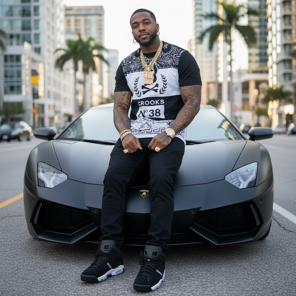 *CROOKS & CASTLES* ~Skull Bunny Crooks No. 38~ fancy tee