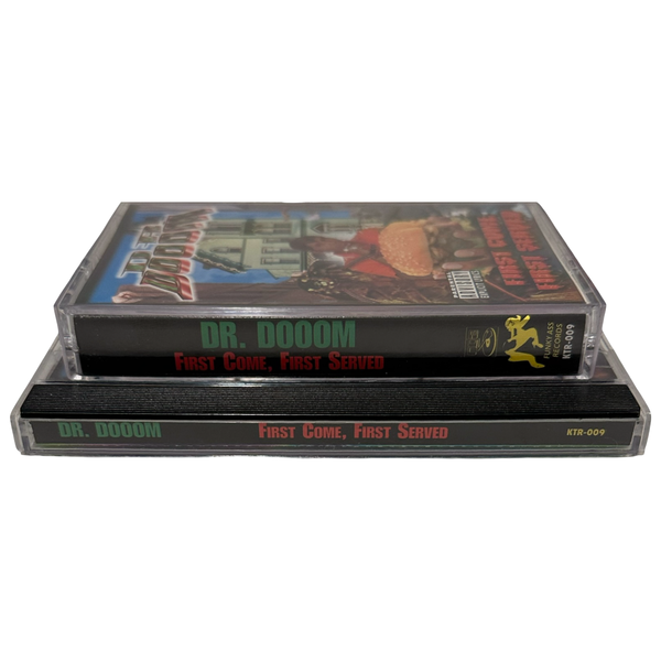 •DR. DOOOM - FIRST COME, FIRST SERVED• ~1999 OG PRESSINGS~ (CD & CASSETTE TAPE)