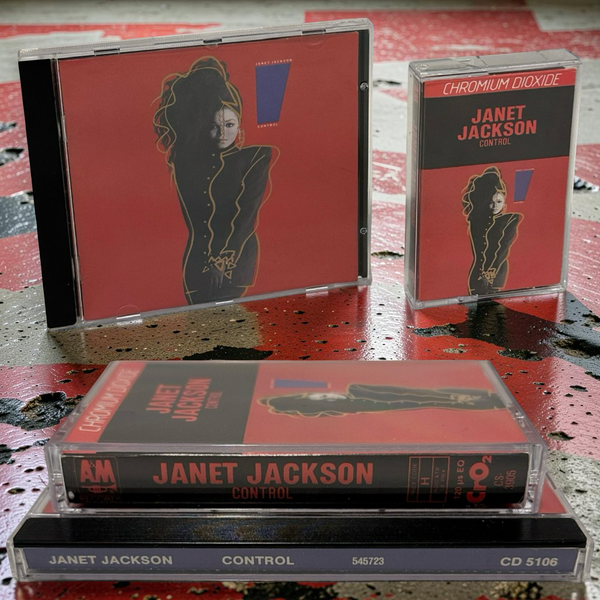 •JANET JACKSON ~ CONTROL• ~1986 OG CANADIAN PRESSINGS~ (CD & CASSETTE TAPE)