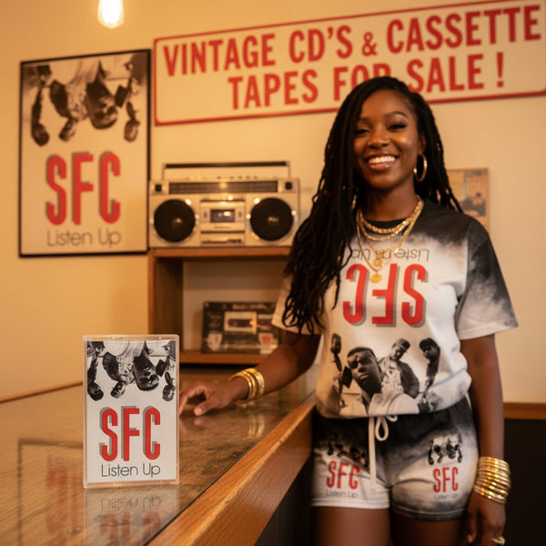 •S.F.C. - LISTEN UP• ~1989 OG PRESSING~ (CASSETTE TAPE)