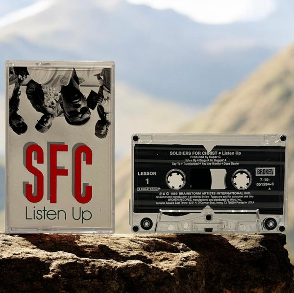•S.F.C. - LISTEN UP• ~1989 OG PRESSING~ (CASSETTE TAPE)
