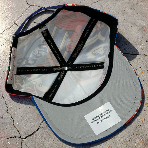 *LOS ANGELES DODGERS* Snapback hats by Mitchell & Ness (Pro Pinch Fit)