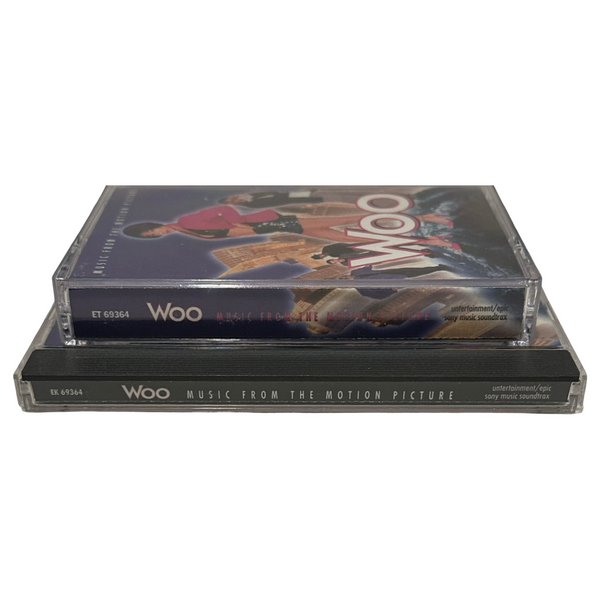 •WOO - MUSIC FROM THE MOTION PICTURE• ~1998 OG PRESSINGS~ (CD & CASSETTE TAPE)