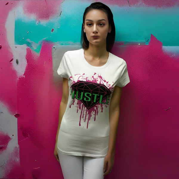 ^HUSTLE / DIAMOND^ WOMEN'S SHORT SLEEVE T-SHIRTS