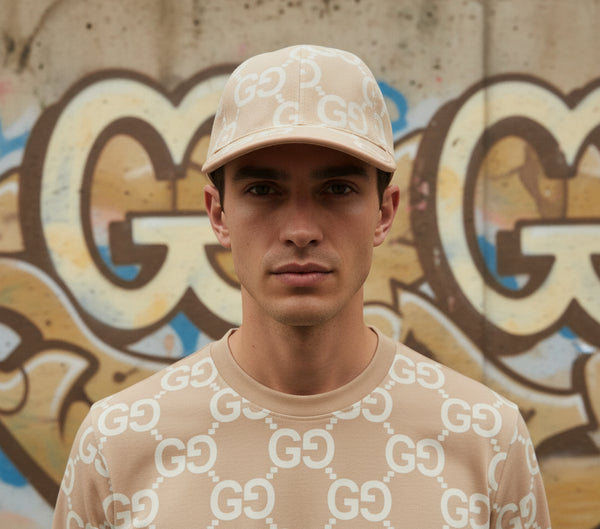 *LUXURY* ~Italian~ •curved beak hat• (adjustable strap)