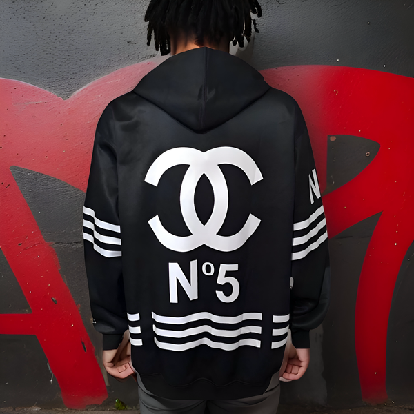 ^CH@N3L^ FLEECE LINED POLYESTER PULLOVER HOODIES