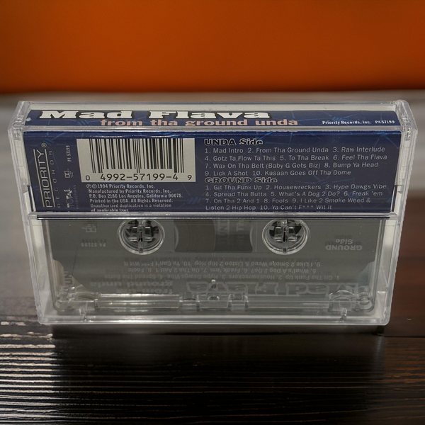 •MAD FLAVA ~ FROM THA GROUND UNDA• ~1994 OG PRESSING~ (CASSETTE TAPE)