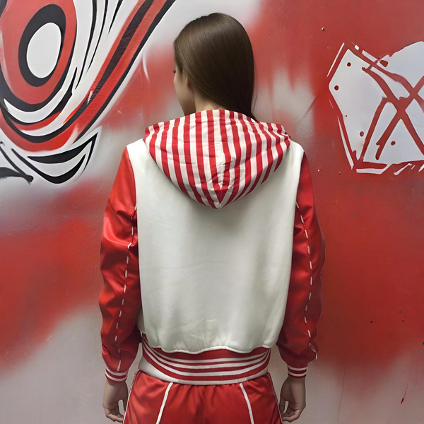 ^ROCAWEAR^ (MID-WEIGHT) WOOL EXTERIOR BUTTON UP BOMBER JACKETS