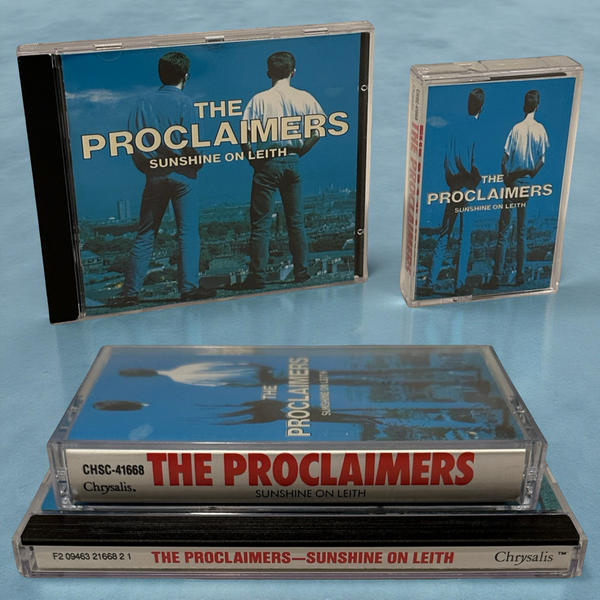 •THE PROCLAIMERS - SUNSHINE ON LEITH• ~1988 OG CANADIAN PRESSINGS~ (CD & CASSETTE TAPE)
