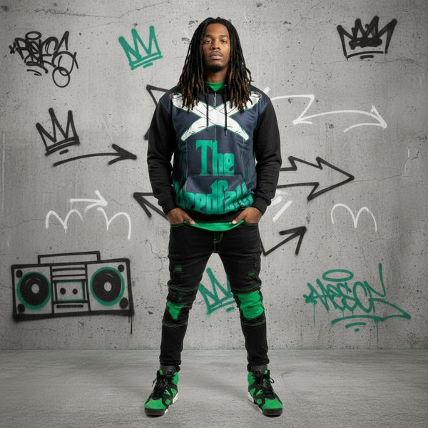 *THE WEED FATHER* PULLOVER HOODIES (Back Embroidered)