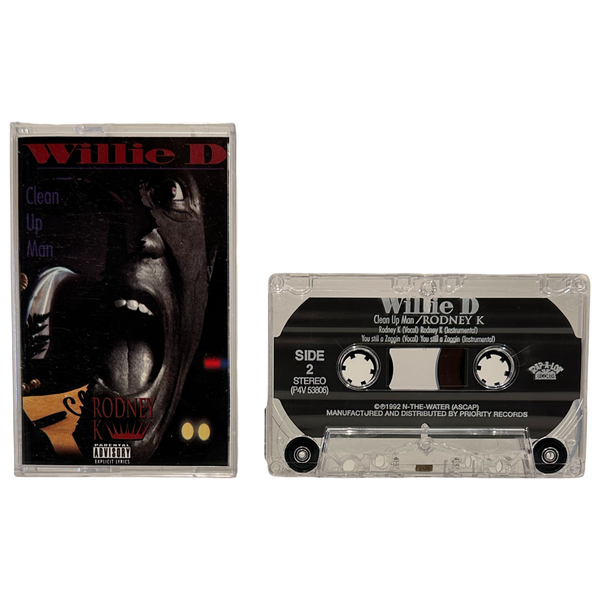 •WILLIE DEE - CLEAN UP MAN / RODNEY K• ~1992 OG MAXI-SINGLE~ (CASSETTE TAPE)