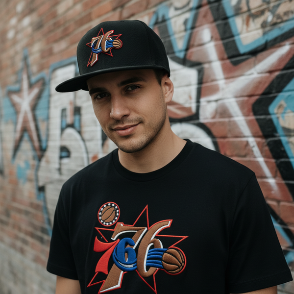 *Philadelphia 76ers* snapback hats by Mitchell & Ness